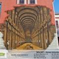 mural w Ustroniu - biblioteka miejska