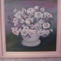 Białe Róże 50 x 50 Olej na płótnie