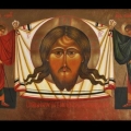 Mandylion Karpacki - ikona na desce dębowej