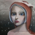 Absolution, 2013, 40x40 cm, oleje na płótnie