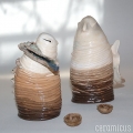 rzeźba ceramiczna dwuelementowa