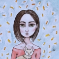 dziewczyna z kotem