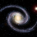 Galaktyka spiralna z poprzeczką, typ SBa.