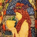 PANDORA- mozaika z kamieni półszlachetnych.