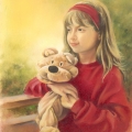 portret z piesiomisiem (olej)